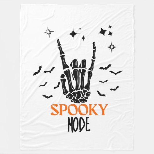 SPOOKY MODE FLEECE DEKEN (Voorkant)