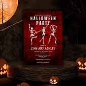 Spooky Modern Gothic Adult Halloween Costume Party Kaart