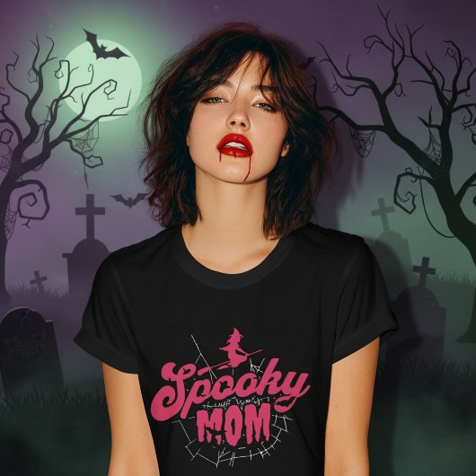 Spooky Moeder – Halloween Heks T-shirt