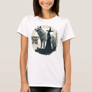 Spooky Mom To Be Baby aangekondigd T-shirt