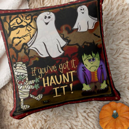 Spooky Monster Fun Mummy Leuke Geesten Halloween Kussen