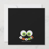 Spooky Monster Twin Birthday Invitations Kaart (Achterkant)