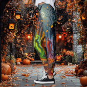 Spooky Monsters Halloween One of A Kind Leggings