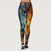 Spooky Monsters Halloween One of A Kind Leggings (Achterkant)