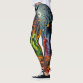 Spooky Monsters Halloween One of A Kind Leggings (Links)