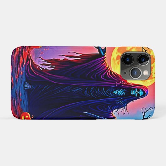 Spooky Moon Death's Call Design Case-Mate iPhone Case (Achterkant (horizontaal))