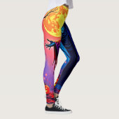 Spooky Moon Death's Call Design Leggings (Rechts)