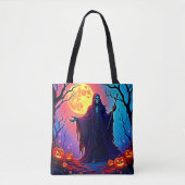 Spooky Moon Death's Call Design Tote Bag (Voorkant)