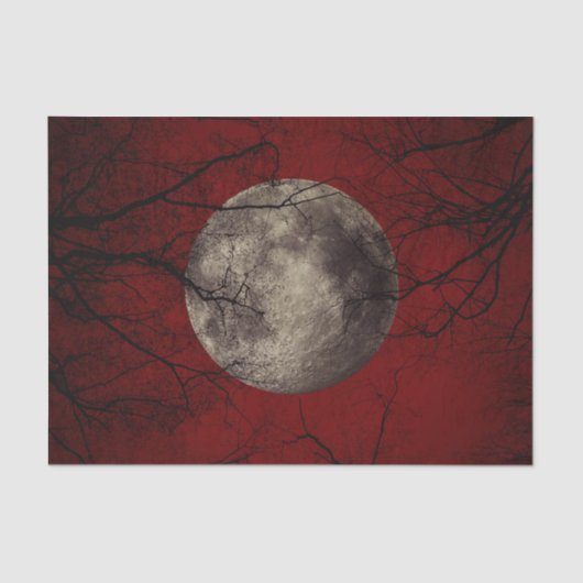 Spooky Moon Halloween Prints Tissuepapier (Voorkant)