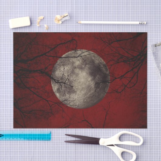 Spooky Moon Halloween Prints Tissuepapier (Craft)