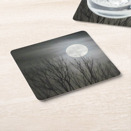 Spooky Moon Onderzetter (Schuin)