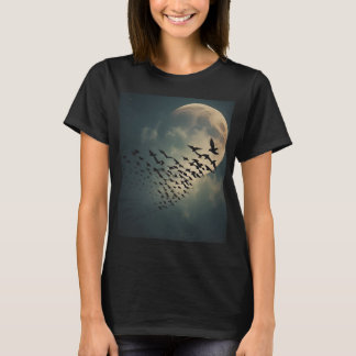 Spooky Moon Ravens T-shirt