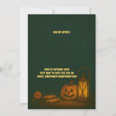 Spooky Moonlight Halloween Party Invitation Kaart (Achterkant)