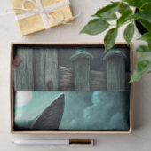 Spooky Moonlit Black Cat Halloween Decoupage Tissuepapier (Geschenk)