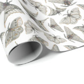 Spooky  Moth Pattern Cadeaupapier (Rol Hoek)