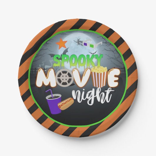 Spooky Movie Night Bord (Voorkant)