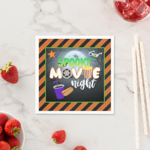 Spooky Movie Night Napkin Servet