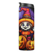 Spooky Mr. en Mrs. Skeleton Gnomen Thermosbeker (Geroteerd rechts)