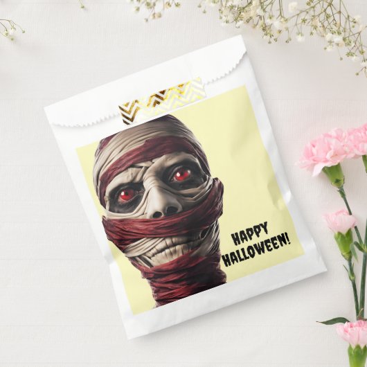 Spooky Mummy Halloween Ghoul Zombie Party Bedankzakje (Gezegeld)