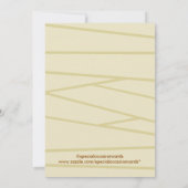 Spooky Mummy Head Halloween Party Invitation Kaart (Achterkant)