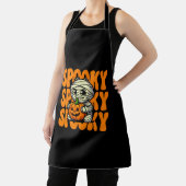 Spooky Mummy Knuffelen Pompoen Halloween Schort (Insitu)