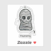 Spooky Mummy Sticker (Vel)