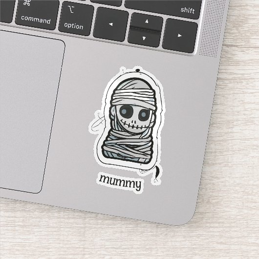 Spooky Mummy Sticker (Detail)