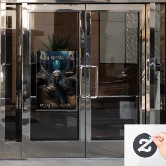 Spooky Mummy's Lair Tapestry Raamsticker (Kantoordeur)