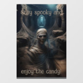 Spooky Mummy's Lair Tapestry Raamsticker (Vel)
