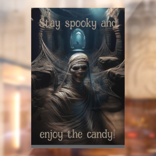 Spooky Mummy's Lair Tapestry Raamsticker (Vel 2)