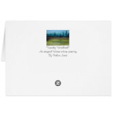 Spooky mystic woodland landscape blank art card (Achterkant Horizontaal)