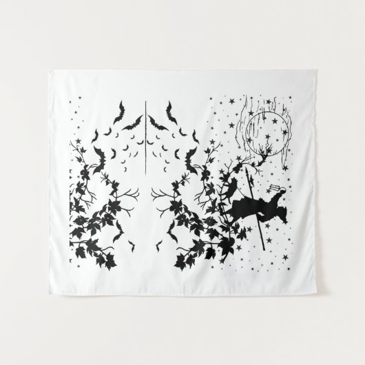 Spooky nacht.b wandkleed (Voorkant (horizontaal))