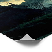 Spooky nacht landschap poster (Hoek)