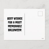 Spooky Name Briefkaart (Donker Sinaasappel & Zwart (Achterkant)