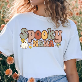 Spooky Nana Retro Halloween Bijpassende Familie T-shirt