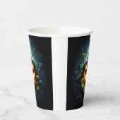 Spooky natuur gloeiende Halloween pompoen Papieren Bekers (Links)