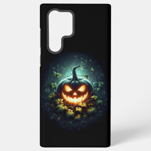Spooky natuur gloeiende Halloween pompoen Samsung Galaxy Hoesje