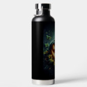 Spooky natuur gloeiende Halloween pompoen Waterfles (Rechts)