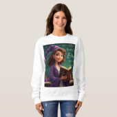 Spooky natuurkundeleraar Halloween - Heks met Wete Trui (Voorkant volledig)