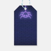 Spooky Neon elke leeftijd Halloween Verjaardag Cadeaulabel (Achterkant)