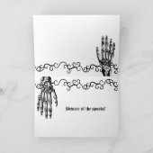 Spooky neon groen Halloween zombie handen Kaart (Binnen)