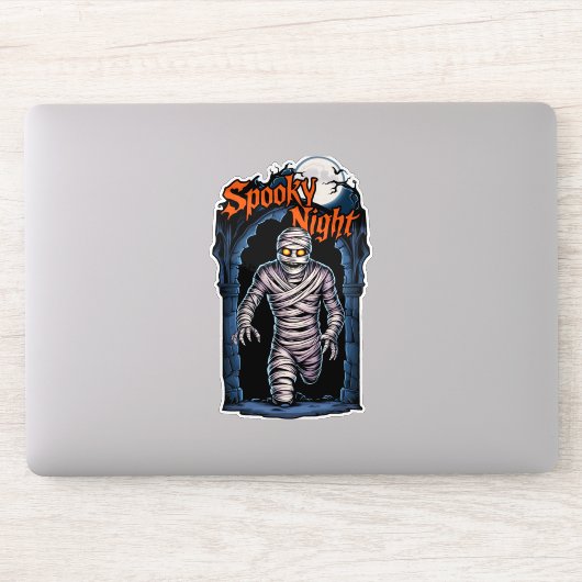 Spooky Night - Angstaanjagend halloween-moment Sticker (Computer)