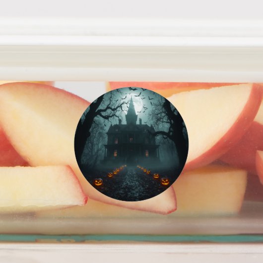 Spooky Night beroemd gemaakt door Jack-o'-Lanterns Labels (Aangebracht)