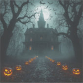 Spooky Night beroemd gemaakt door Jack-o'-Lanterns Sticker (Voorkant)