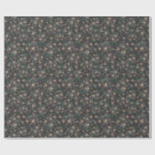 Spooky Night Blooming Floral Pattern Cadeaupapier (Vlak)