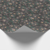 Spooky Night Blooming Floral Pattern Cadeaupapier (Hoek)