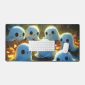 Spooky Night Cemetery Schattige Halloween Ghost Bureaumat (Keyboard & Muis)