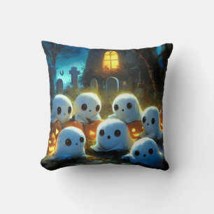 Spooky Night Cemetery Schattige Halloween Ghost Kussen