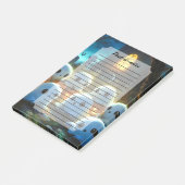 Spooky Night Cemetery Schattige Halloween Ghost Post-it® Notes (Schuin)