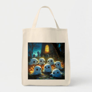 Spooky Night Cemetery Schattige Halloween Ghost Tote Bag